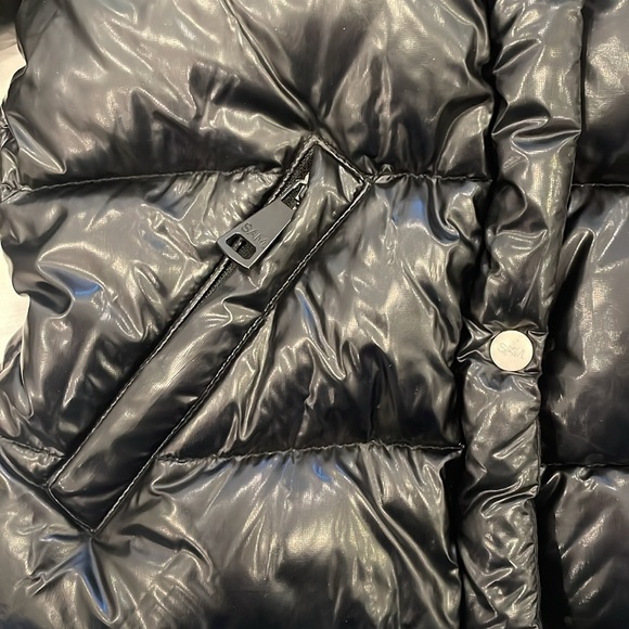 Sam Gigi shearling trim down Black Puffer Jacket - Picture 5 of 9